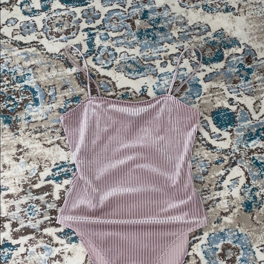 Suede Forever 21 bodysuit
